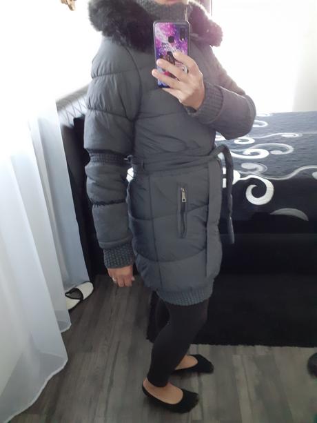 Dlhá zimná vetrovka, s