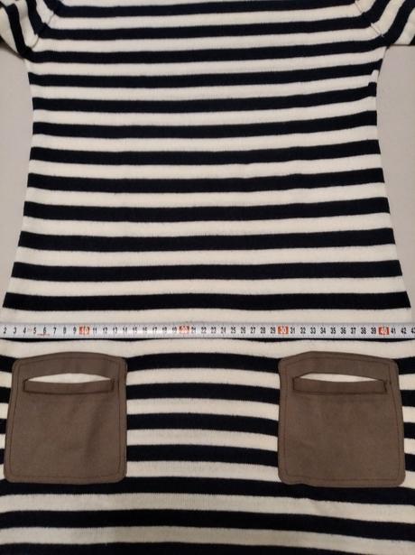 Krásne pásikavé, pleteninové šaty, m