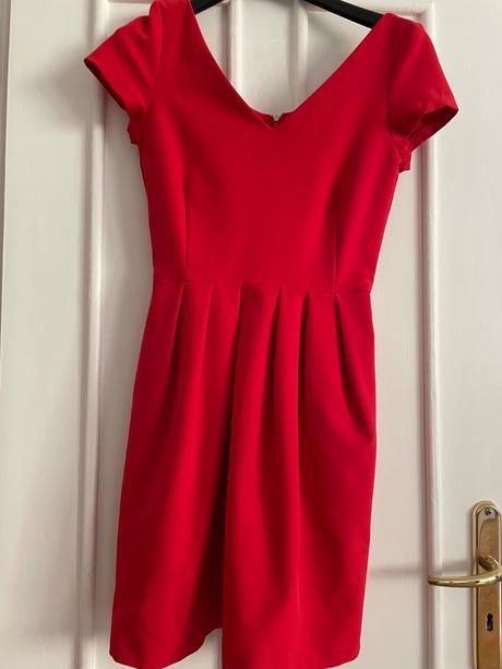 Červené šaty mango, mango,s