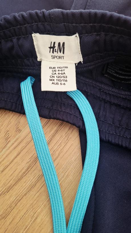 Športové nohavice, h&m,116