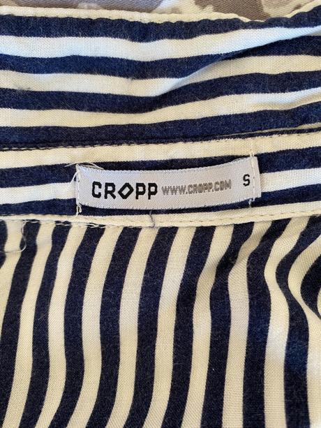 Dlhá pásikavá blúzka šaty cropp, s