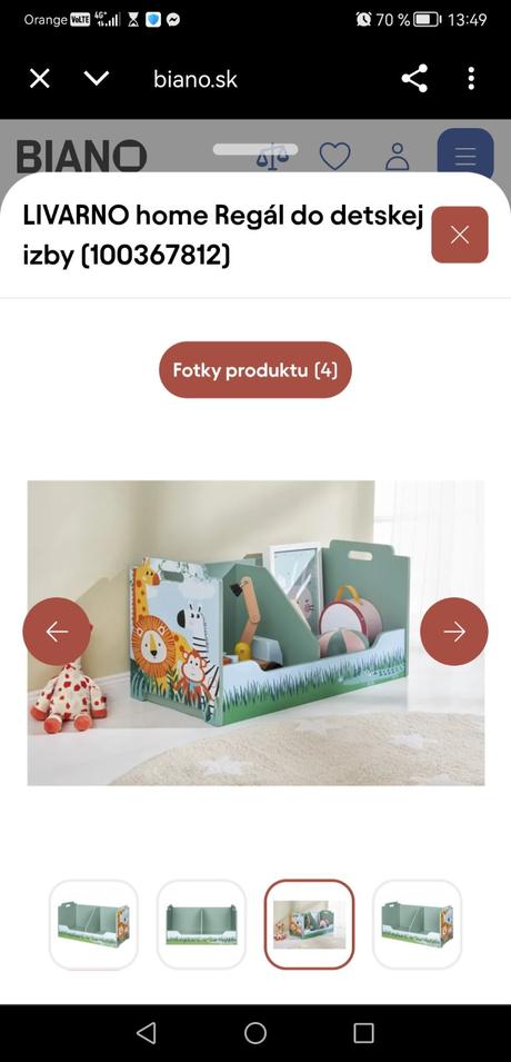 Livarno home regál do detskej izby, 