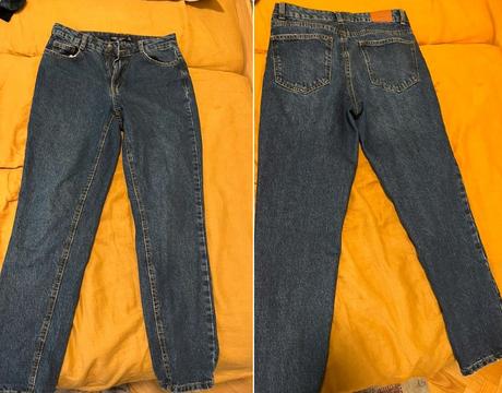 Tmavomodre dziny, bershka,xs