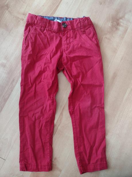 Červená nohavice super stav, h&m,104