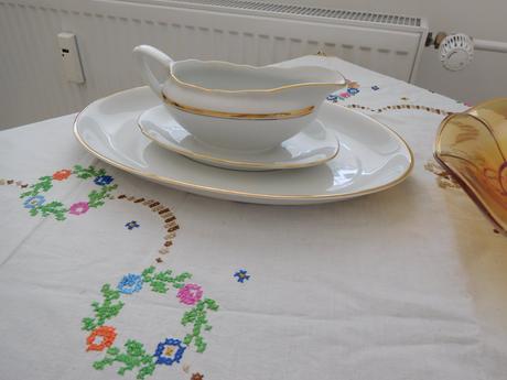 Čechoslovákia tanier+omáčkovník,miska,