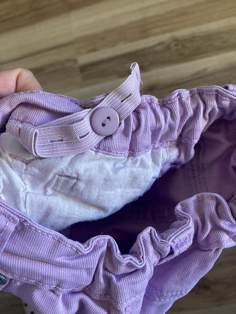 Riflove nohavice s nastaviteľným pásom, 128