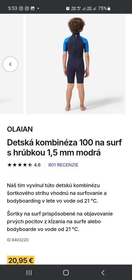 Neopreny rôzne mam 6 a 8 rokov,