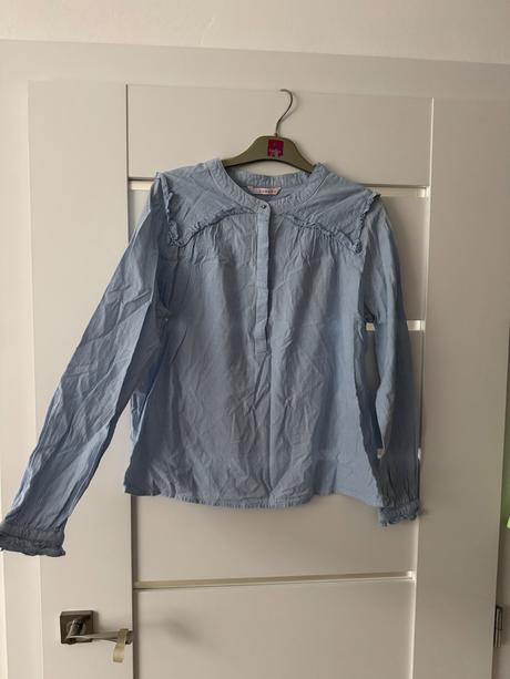 Bledomodra bluzka, camaieu,38