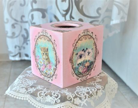 Mačičkový box na servítky,