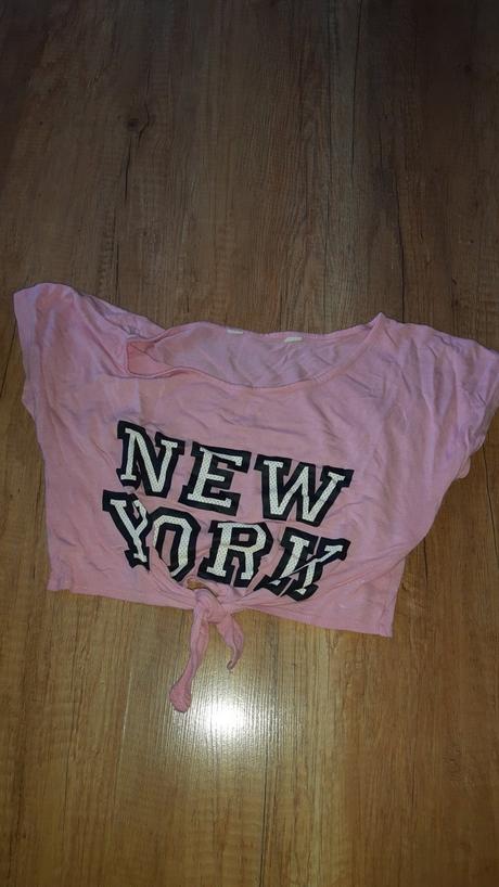 Dievčenské crop top tricko 140 a 158, h&m,158