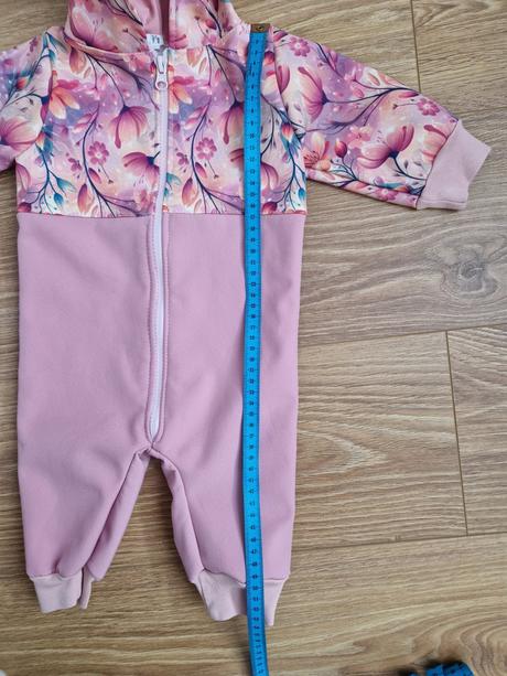 Jarný prechodný overal s kvetinkami veľ. 74, 74