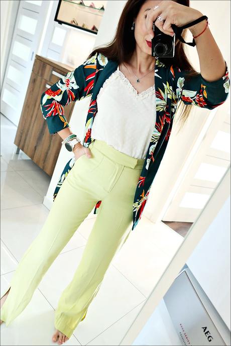 Letné široké nohavice, bershka,xs