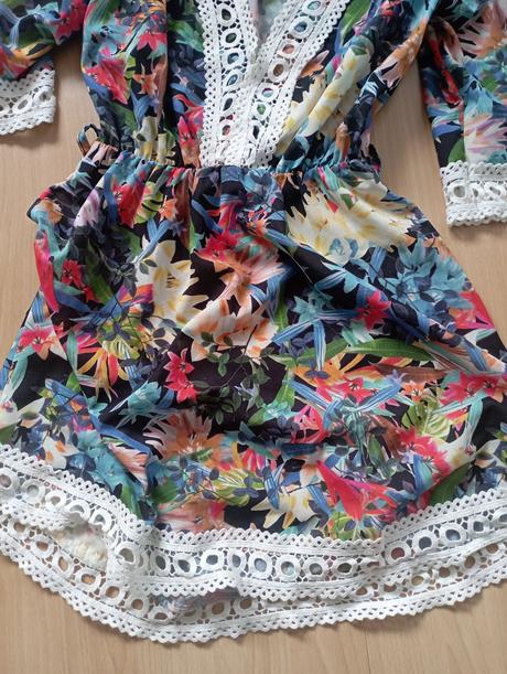 Letné farebné mini saty, xs