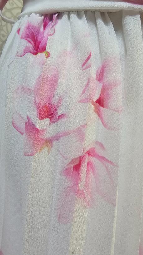 Šifónové šaty s kvetmi,