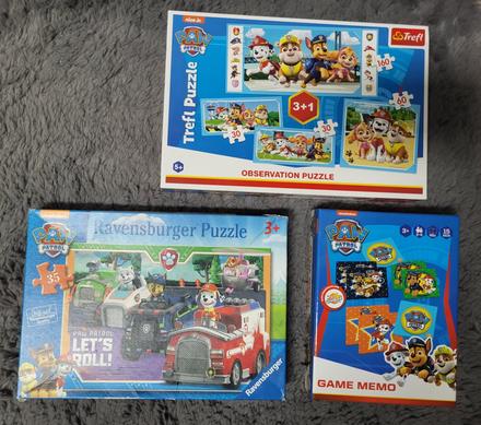 Tlapkova patrola puzzle + pexeso, 