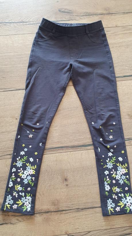 Legínové nohavice do školy s kvietočkami, dopodopo,128