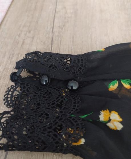 Šifonove šaty s krajkou, orsay,38