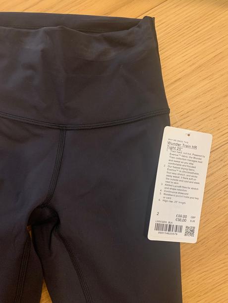 Lululemon čierne elasticke legíny s vysokým pasom, xs