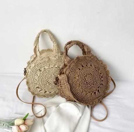 Štýlová pletená taška cez rameno béžová,