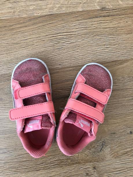 Puma oranzove trblietavé tenisky 22, puma,22