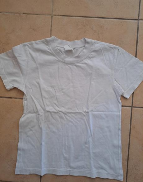 Klasické biele tričko, slovenka,128