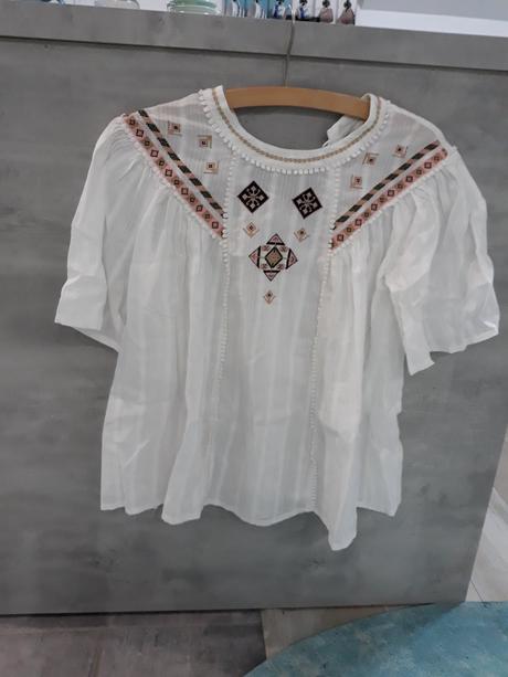 Bavlnená blúzka s výšivkou, f&f,38