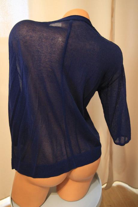 Tmavo modrý kardigan, m, m