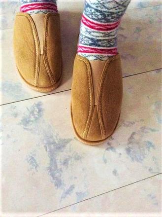 Zateplené papuče na kline, 37