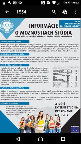 Externá maturita v Ružomberku