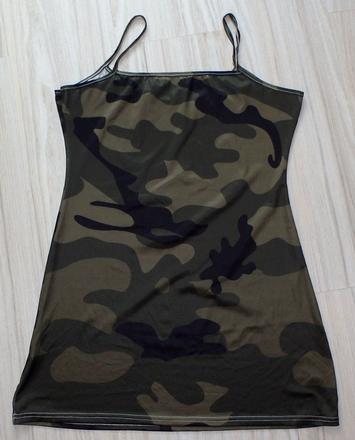Army maskáčové zelené minišaty/tunika, v. m/l/xl, s