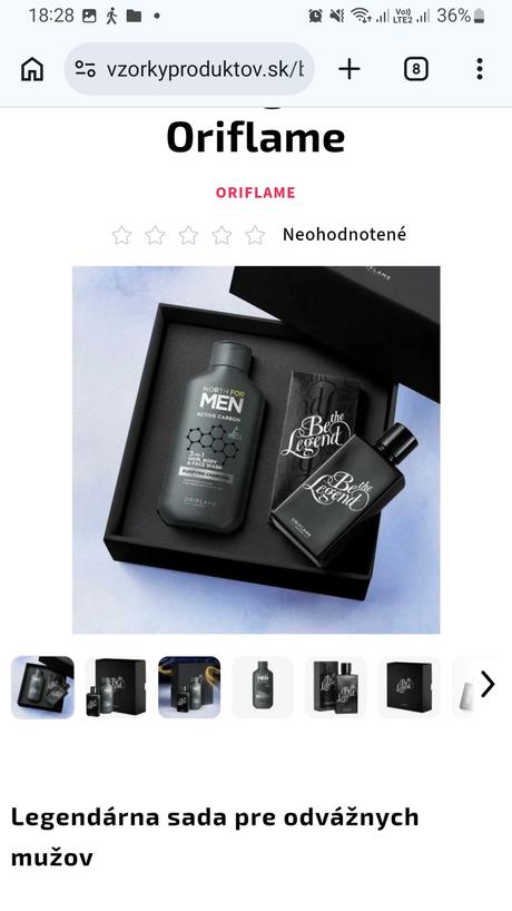 Nová pánska sada be the legend,