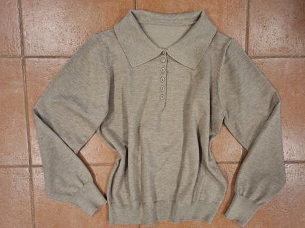 Camel svetrík s golierom, s