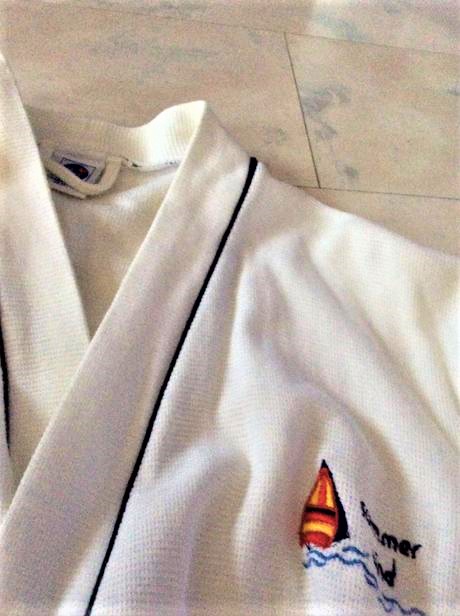 Plážový bavlnený 3/4 župan, xl