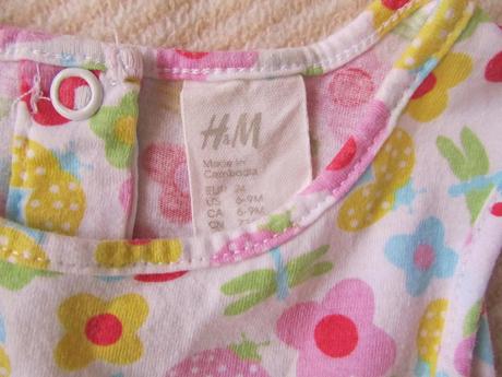 Kvietkované šaty, h&m,74