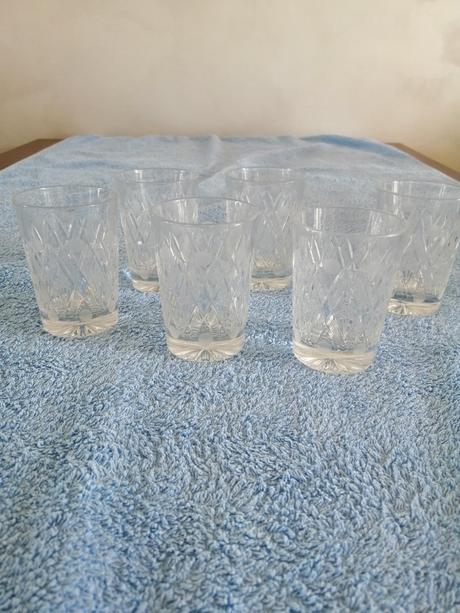 Kryštáľové brusene poháre, 