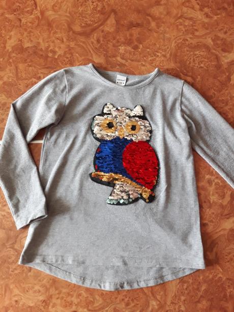 "meniace"tričko so sovičkou, 128