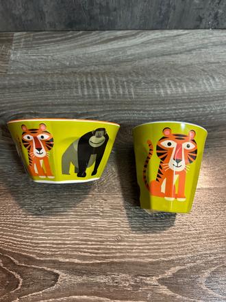 Crocodille creek - detska miska a poharik,