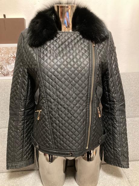 Bunda s pravou kožušinou, burberry,m