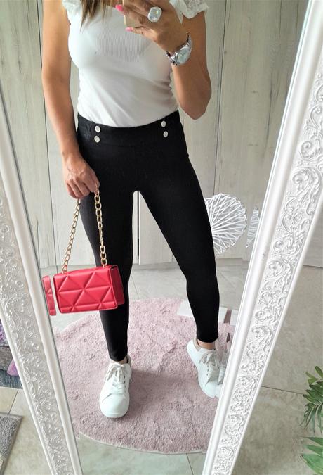 Legíny s gombičkami-m/l, m