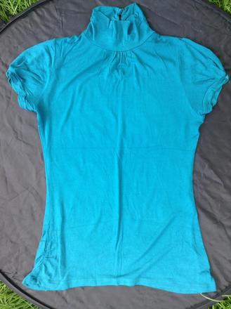 Rolákové tričko s krátkym rukávom, new look,m