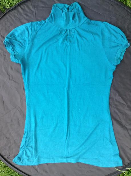 Rolákové tričko s krátkym rukávom, new look,m