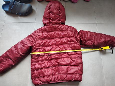Zimná červená bunda / vetrovka, 128