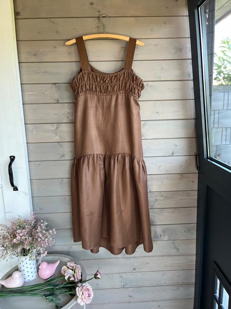 Ľanovo viskózové šaty, m