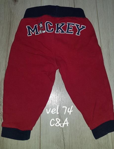 Mickey teplaky, c&a,74
