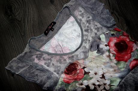 Miso, krásny, kvietkovaný top, v. 8/36/xs-s, 36