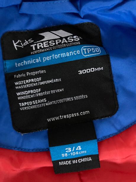 Chlapčenská zimná vetrovka, 98