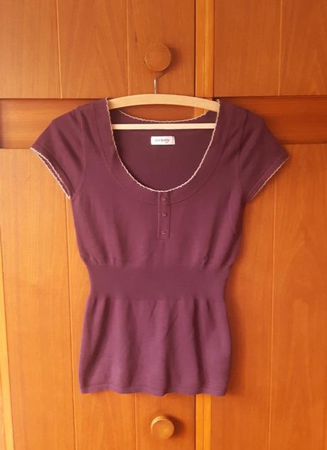 Bavlnený pulóver s krátkym rukávom, orsay,s