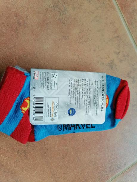 Letné chlapčenské ponožky avengers, veľ. 27-30, 27