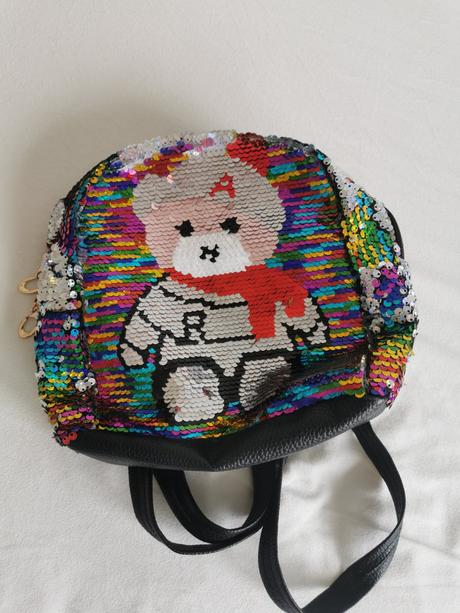 Detský flitrový ruksak, 