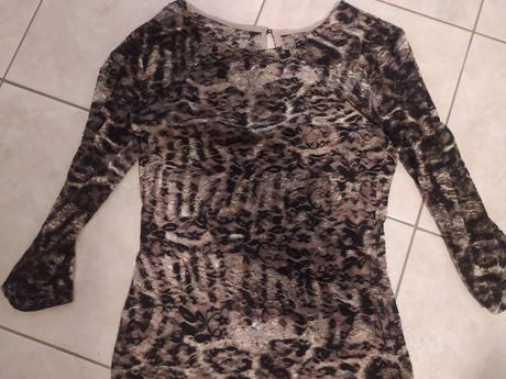 Šaty s leopardím vzorom krátke, s